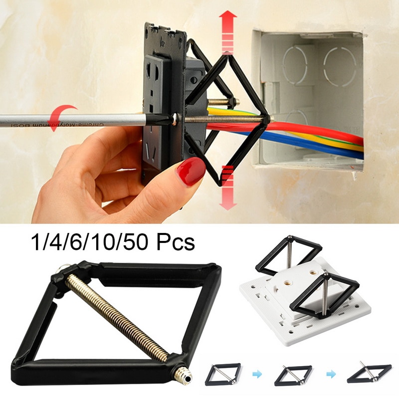 10 stk vægmonteret kontaktboks reparationsværktøj hemmelig stash 86mm switch kassette reparatør støtte stang elektriker tilbehør
