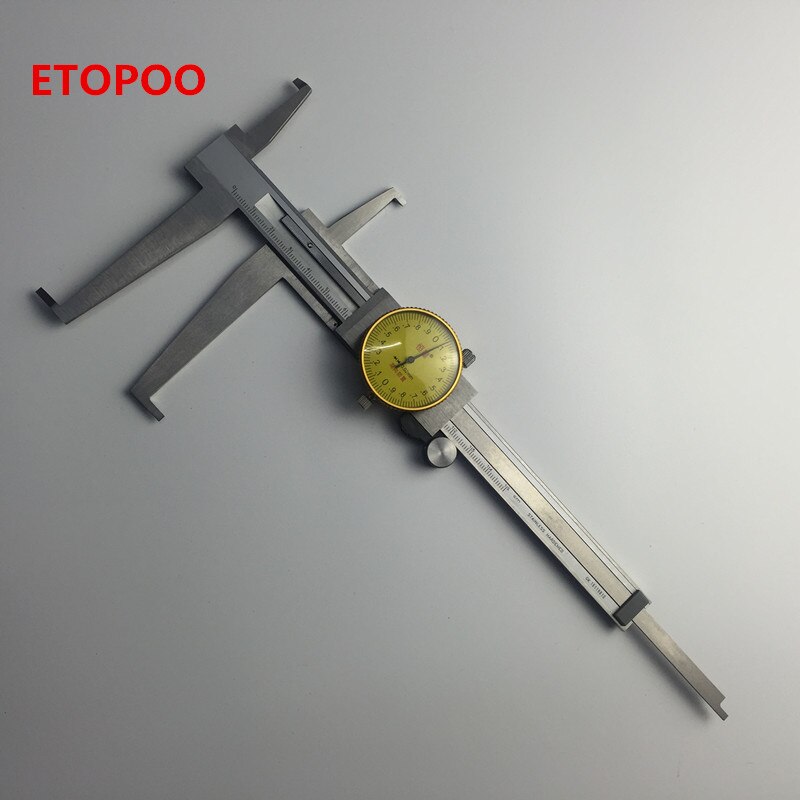 Knife-point Inside Groove 9-150mm Dial Caliper Stainless Steel Long Claws Inner Vernier Calipers Measuring Tools inside caliper