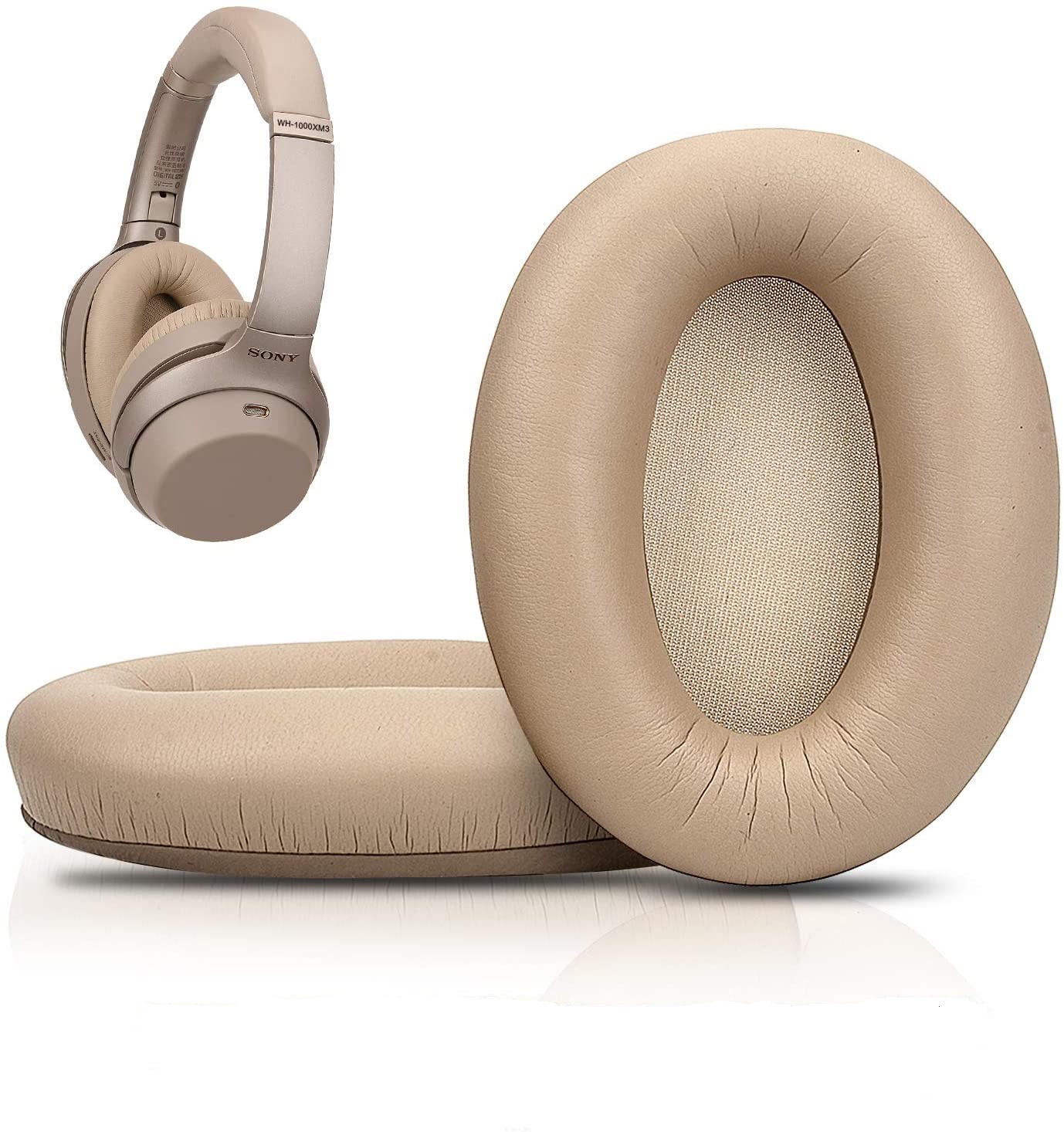 Wymienne nauszniki z pianki Memory Foam Ear Pads Cushion Repair Parts dla Sony WH-1000XM3 WH1000XM3 WH 1000 XM3 Headphones Cover Earpads