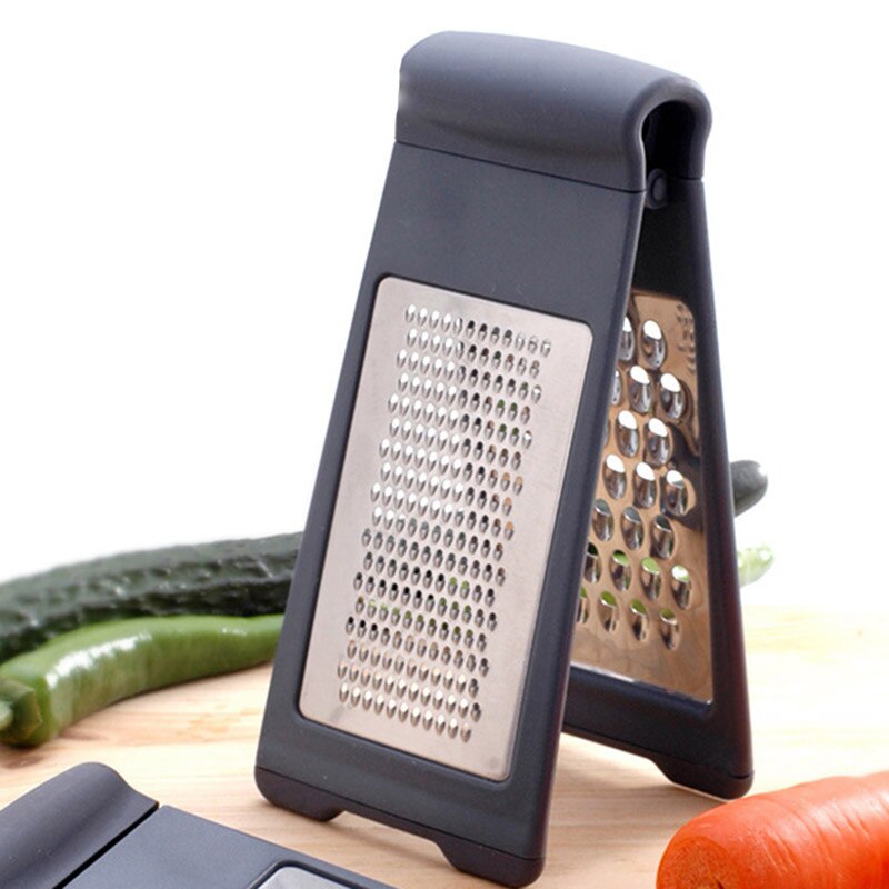 Rallador multifunción de dos pliegues, rallador de acero inoxidable para Limón, queso, vegetales, pelador, rebanador, herramienta de cocina, cortador de frutas y verduras