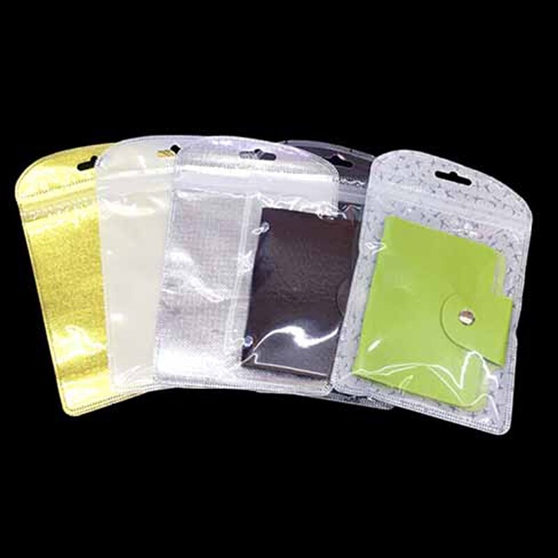50 Stks/partij Plastic Zakken Speenketting Verpakking Accessoire Veiligheid Siliconen Kralen Pakket Display Tassen