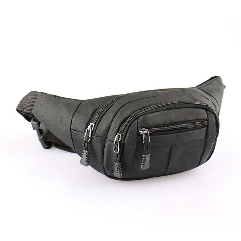 Cinturón de pecho de plátano para hombre y mujer, riñonera masculina, bolso de hombro: Black