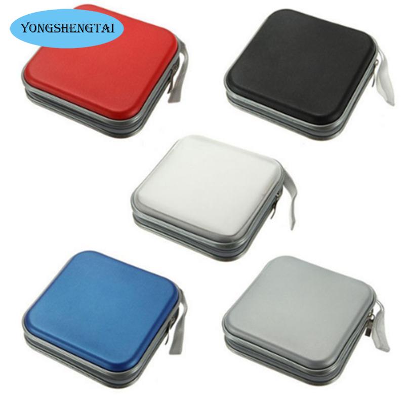 Portable 40pcs Disc CD DVD Wallet Storage Organizer Case Boxes Holder CD Sleeve Hard Bag Album Box Cases with Zipper