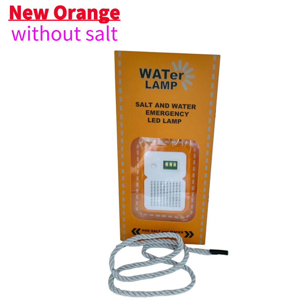 Lámpara LED portátil de agua salada para exteriores, lámpara de emergencia reutilizable para pesca nocturna, ahorro de energía, suministros de viaje: Rojo / 6-10 W