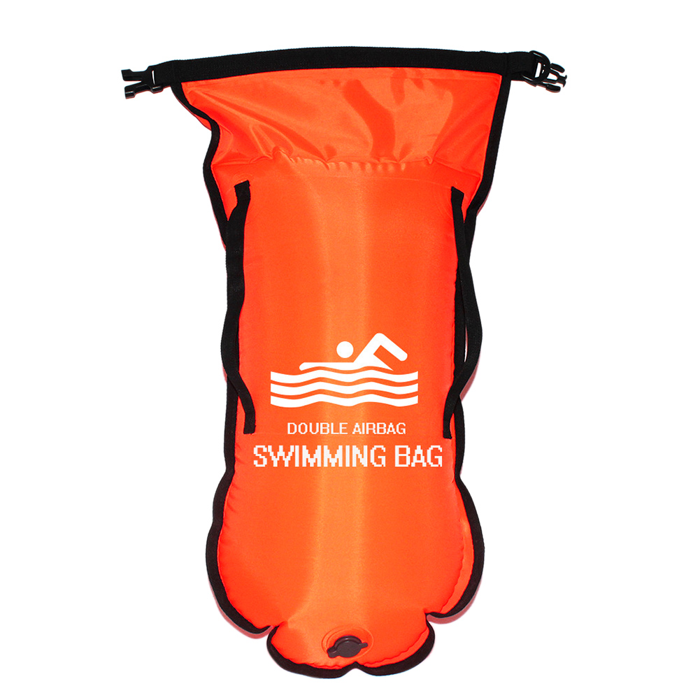 Med taljebælte kajakroere træning sikkerhed svømme bøje snorklere opbevaring åbent vand pvc meget synlig sport tør taske båd