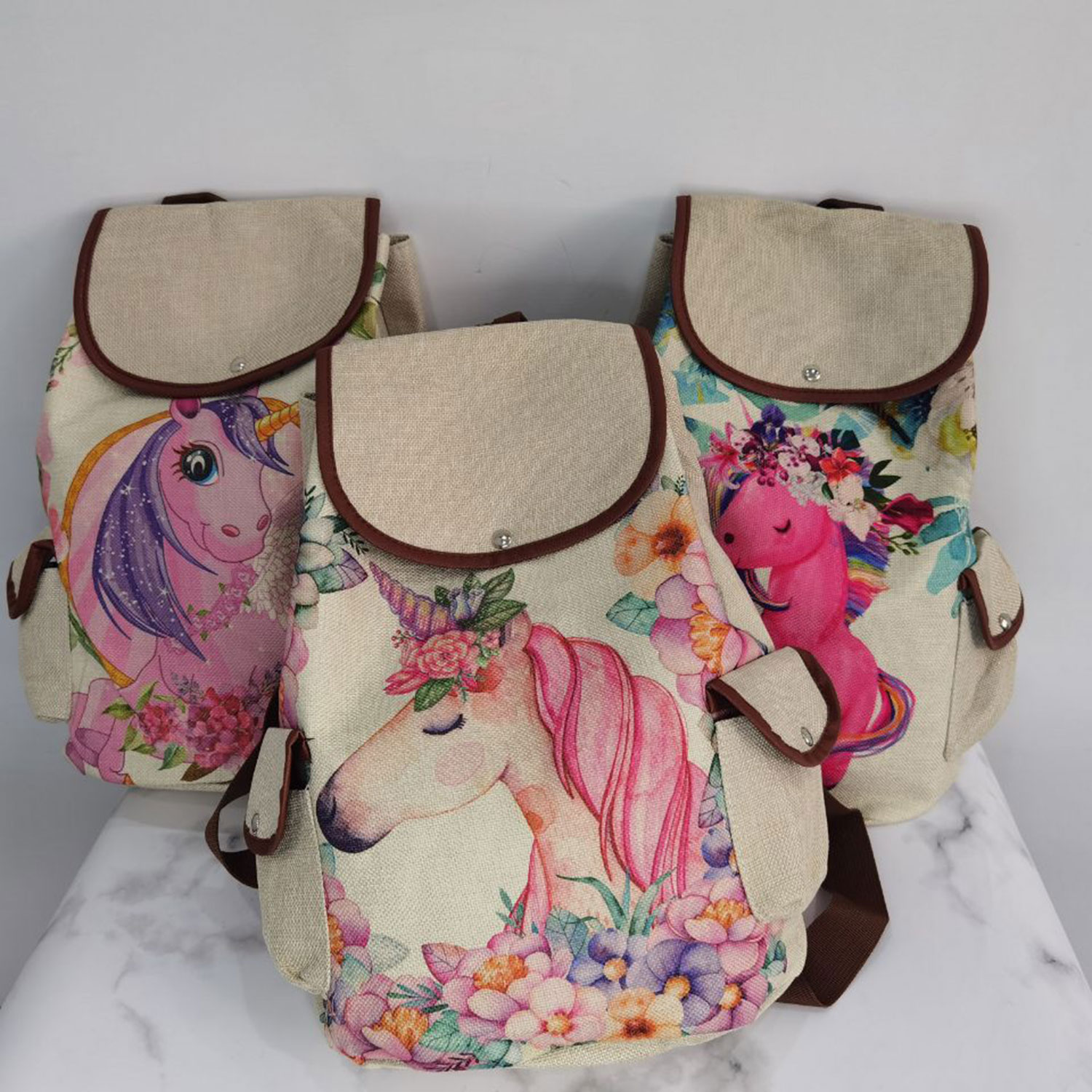 Large Capacity Drawstring Backpack Women Preppy Style Cartoon Super Mom Life Momlife Mama Mama Portable Linen Backpack Book Bag