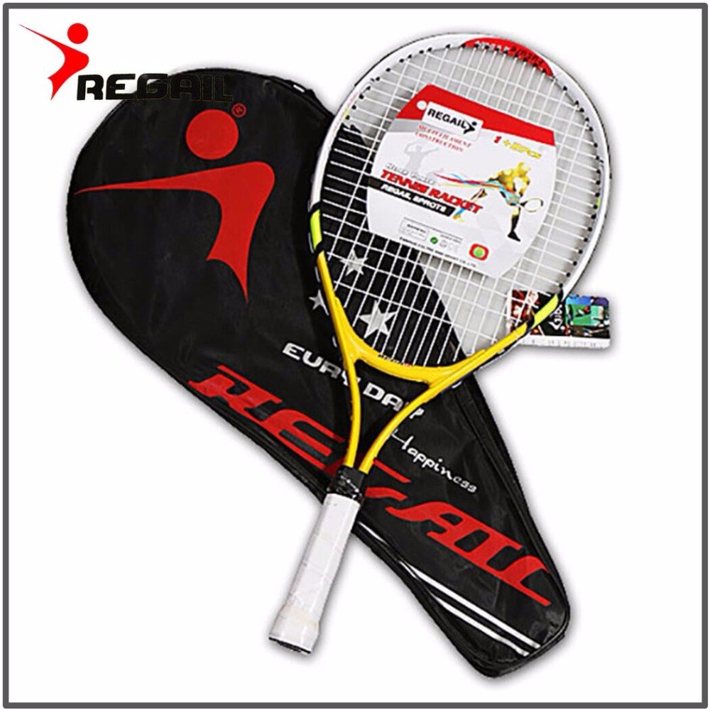 1 Pcs Teenager's Training Tennis Racket Aluminum Alloy Racquet with Bag for Chidlren Beginners with free Carry Bag