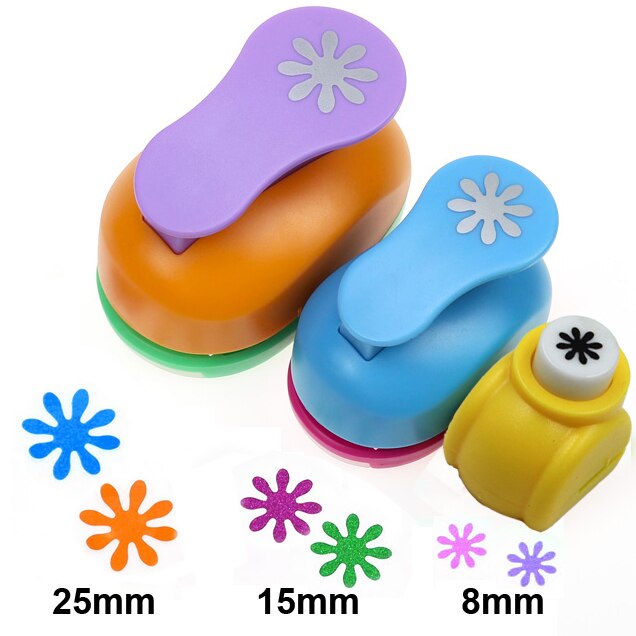 Crafts Punch Set 8mm 15mm 25mm paper punches 3pcs/Set diy craft punch scrapbook paper cutter scrapbooking punches: Daisy