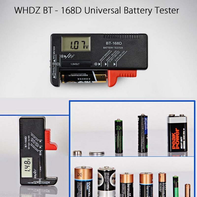 Draagbare Digitale Batterij Tester Universele Batterij Capaciteit Tester voor AA AAA 9 V Button Meerdere Formaat Batterij Tester Gereedschap