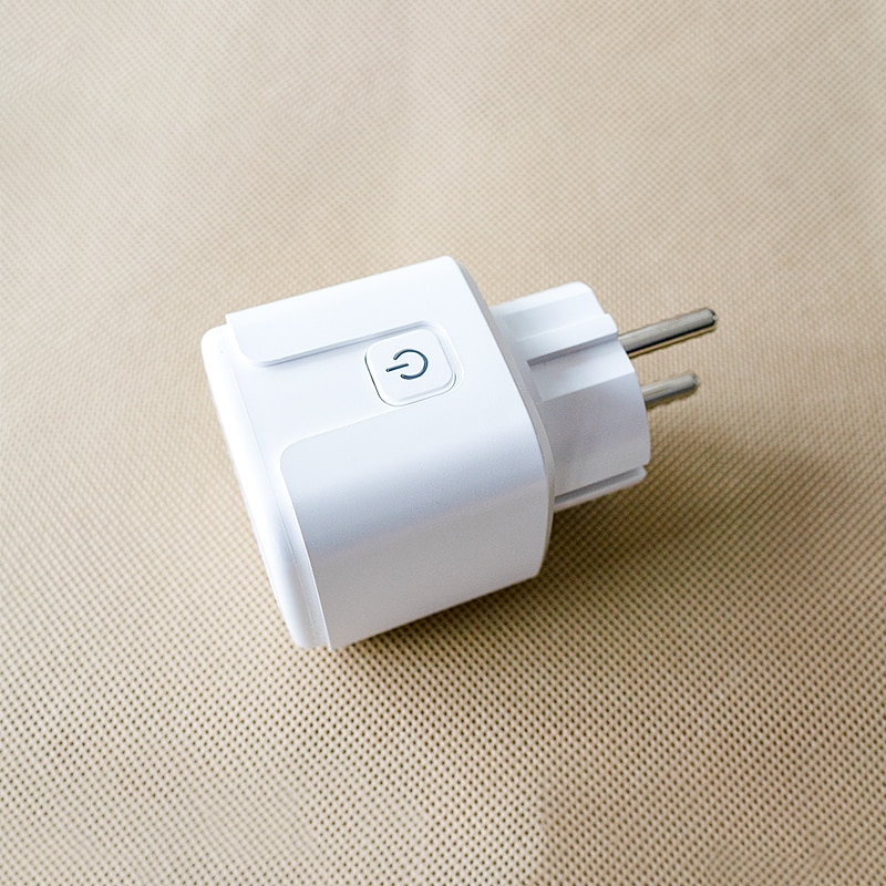 Enchufe inteligente con WIFI, control inalámbrico, aplicación compatible con alexa, control de voz de Google, estándar europeo, AC110V, 240V, 16A