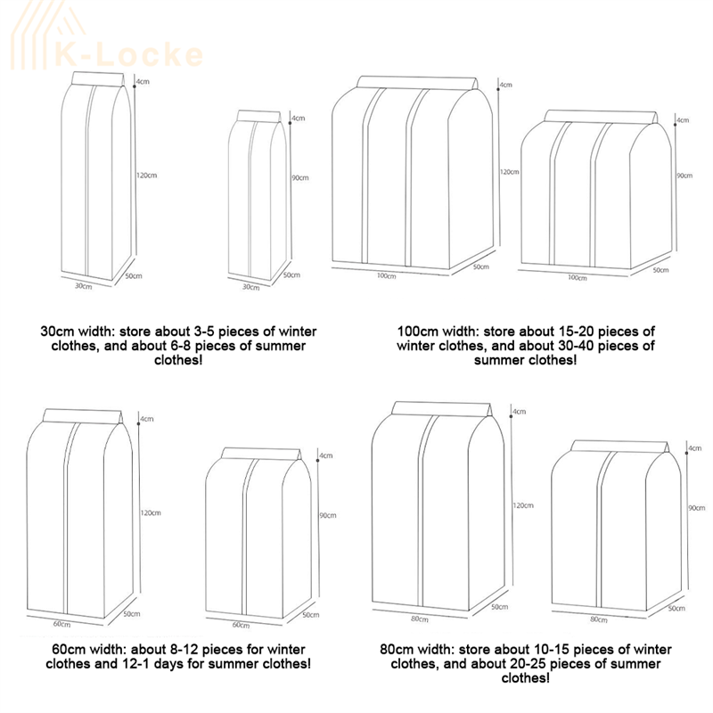 Bolsa gruesa transparente para ropa, cubierta a prueba de polvo, almacenamiento de tela, impermeable, Protector de abrigo, bolsa de almacenamiento