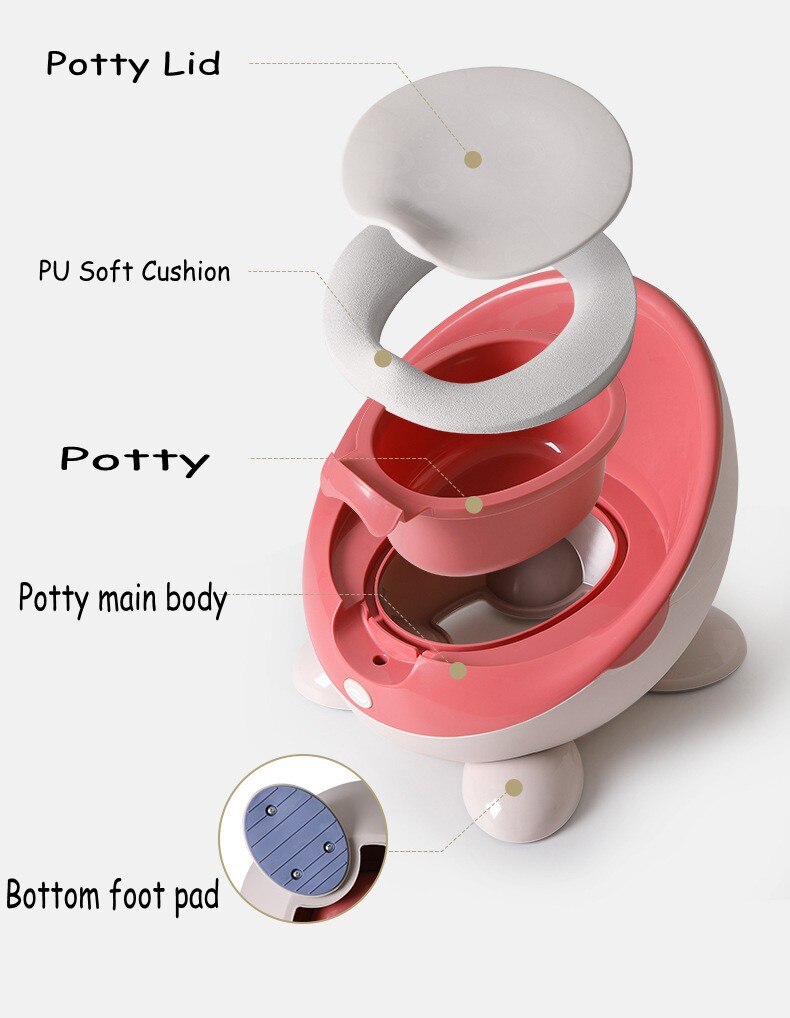 Large Baby Toddler Toilet Training Seat Potty Egg Style Kids Child Toilet Potty Seat 2 Colors