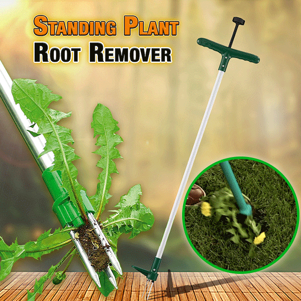 Standing Plant Root Remover Hand Tool Garden Outdoor Removal Stainless Steel Farmland Puller Dandelion Manual Digging Lawn Multi