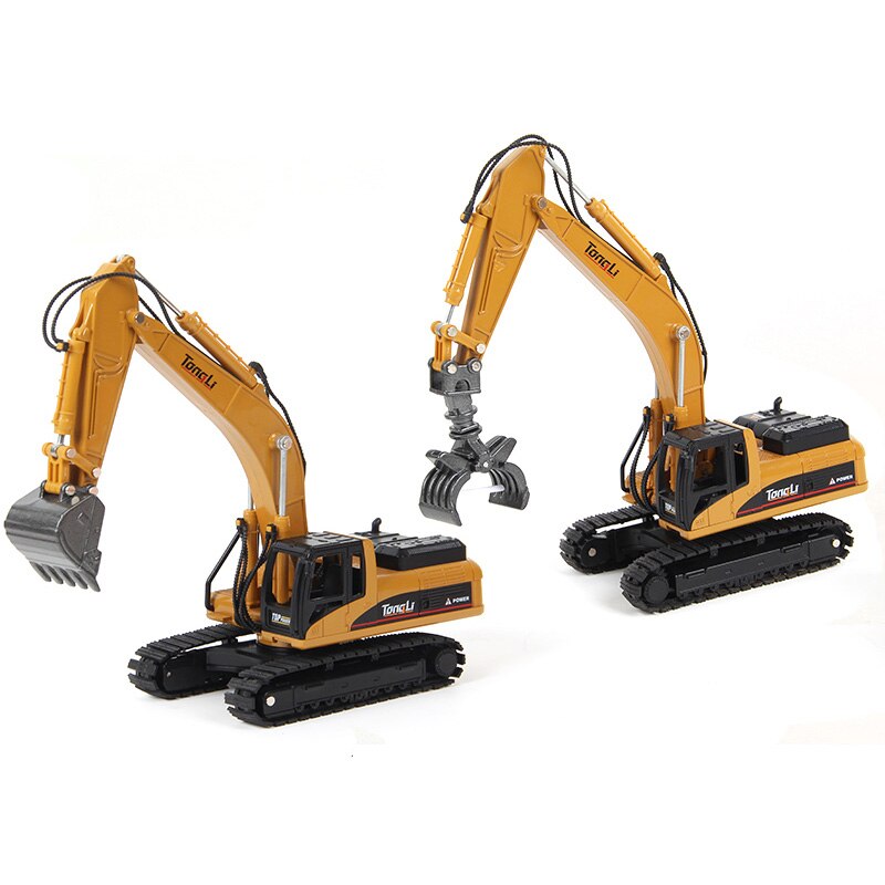 In Lega di alta Simulazione Giocattoli 1:50 Bilancia Die-cast Modello Idraulico Navvy Loader Bulldozer Ingegneria Macchina di Costruzione I Regali Dei Ragazzi: Excavator  grab