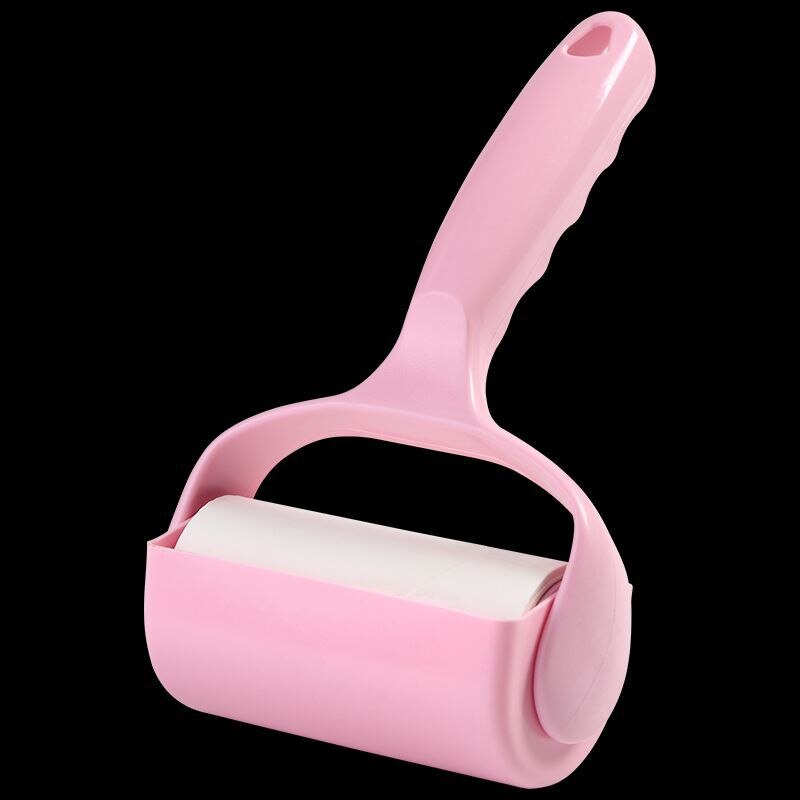 Papier anti-poussière collant, 5 rouleaux + 1 poignée, brosse adhésive déchirable, vêtements, brosse à peluches, Kit d&#39;épilation avec poignée
