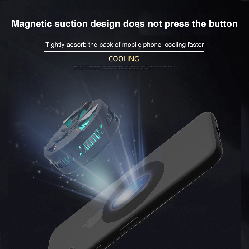 X6 Universele Magnetische Halfgeleider Mobiele Telefoon Cooler Draagbare Usb Koelventilator Radiator Voor Iphone Android Telefoon/Tablet
