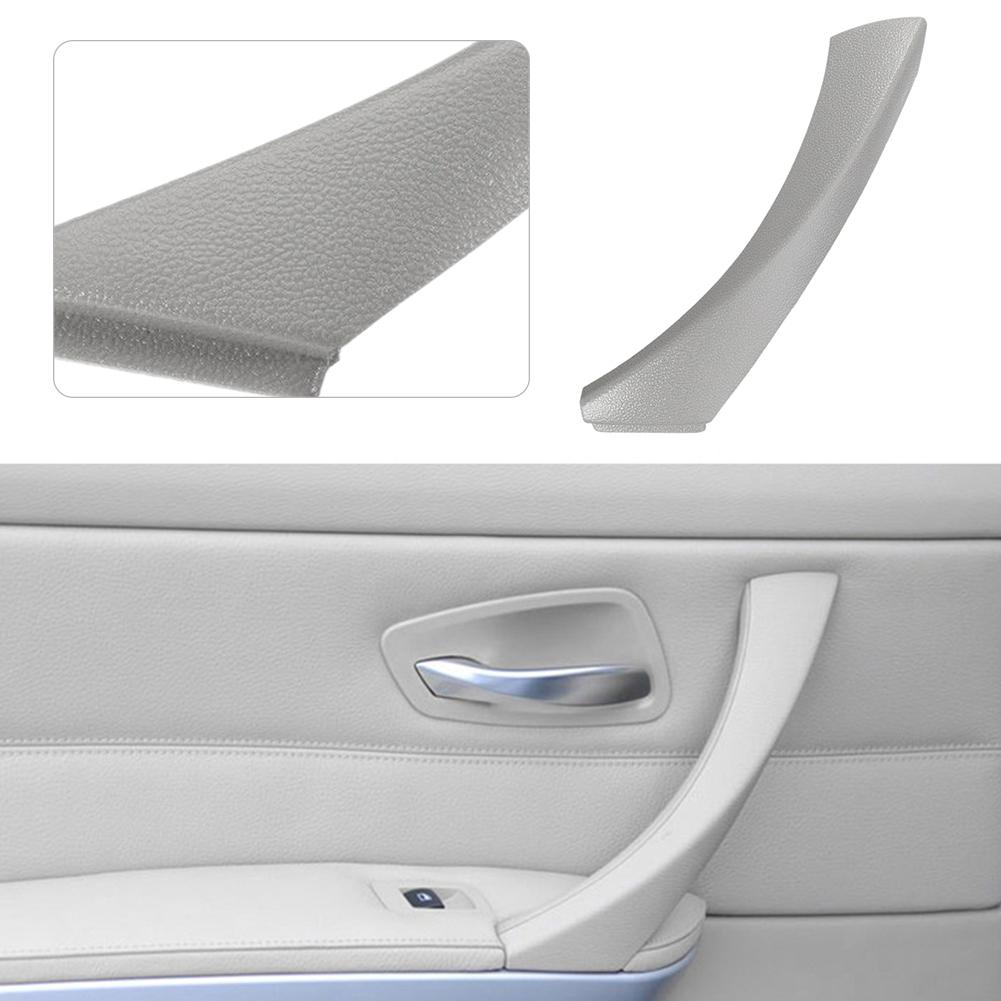 Left Side Inner Door Panel Handle Pull Trim Cover for BMW E90 E91 (Black)