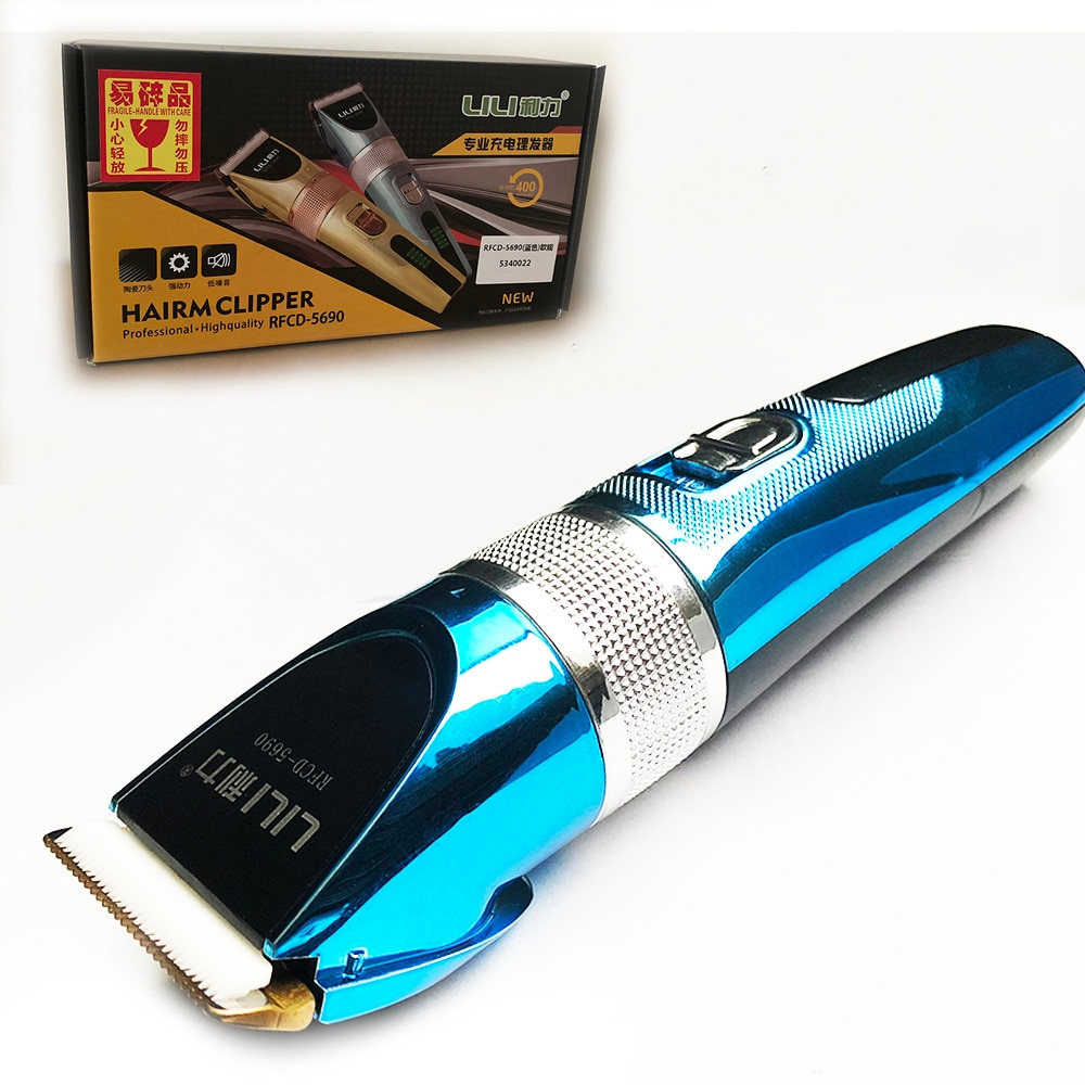 110-240V HairClipper Trimer Haircut Machine 2200mA Li-on battery Electric Hair clipper comb LCD Display