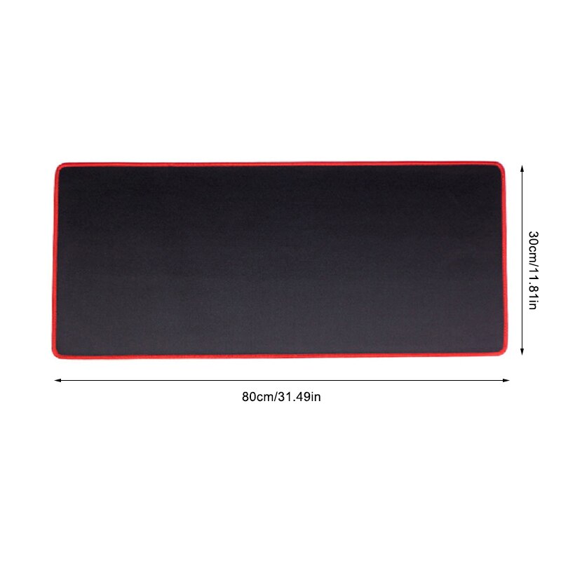 Gaming Mouse Pad Large Mouse Pad Gamer Big Mouse Mat Computer Mousepad Rubber XXXL Map Mause Pad Game Keyboard Desk Mat: red line 80x30cm
