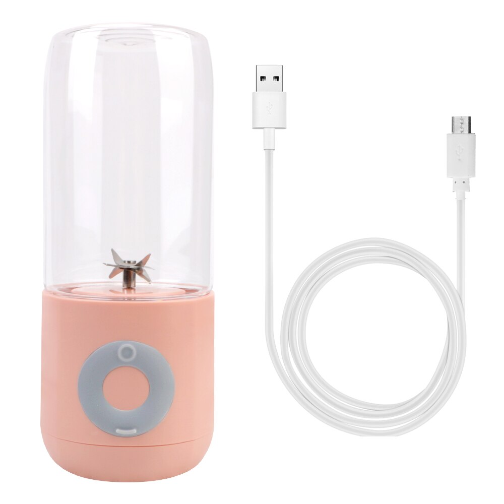 Mini Fruit Juice Cup Juicer Machine Blender Mixer Juicer Machine Juice Extractor Electric Juicer Cup Juicer Machine: Pink