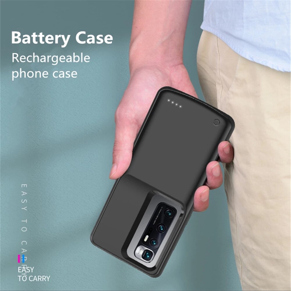 Kqjys 6800Mah Acculader Gevallen Voor Xiaomi Mi 10 Ultra Batterij Case Backup Power Bank Batterij Opladen Cover Voor mi 10 Ultra