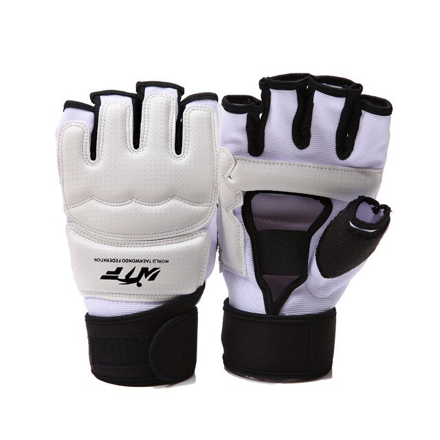 Kids Adults Pro Taekwondo Gloves Sparring Hand Foot Protector Cover Boxing Gloves Karate Martial Arts Brace Protection A: 1pair hand protector / L