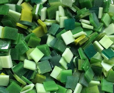 100g/ parti kvarts mosaik fliser pletglas mosaik væg flise firkantet 10*10mm gør-det-selv hobby teselas de cer glimmer mosaicos håndværksmateriale: E