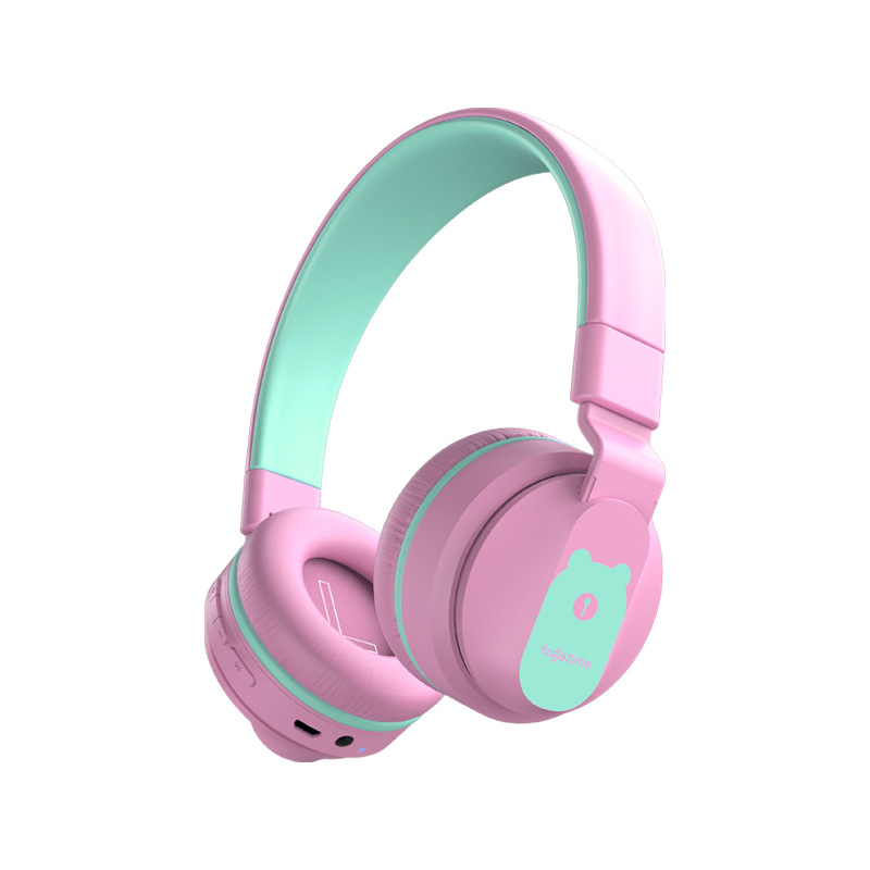 Cuffie senza fili cuffie professionali per bambini 85db pieghevoli con supporto per bambini e adulti modalità TF carta Radio FM cablata