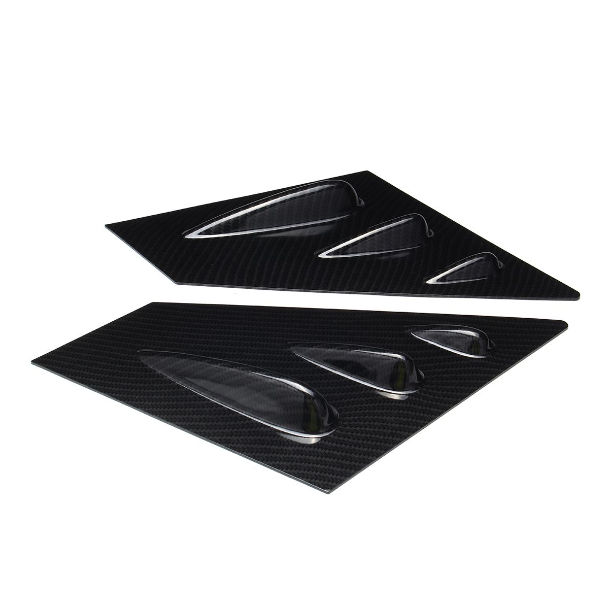 2x con apariencia de fibra de carbono ventana delantera de automóvil rejilla de ventilación lateral para Subaru WRX STI persianas Scoop Cover Vent