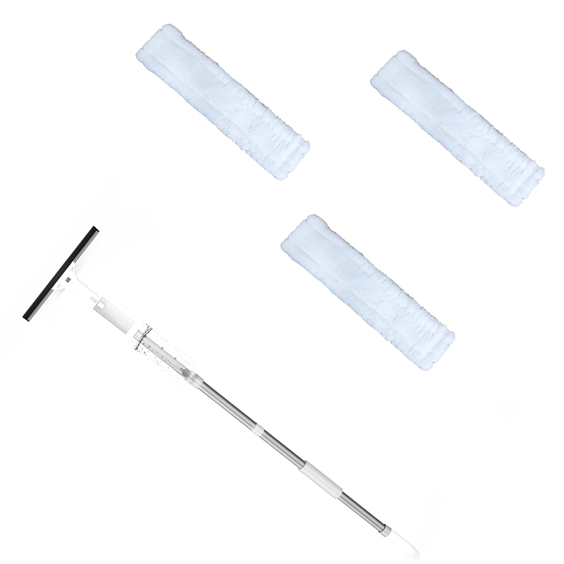 ! Aluminum Long Handle Glass Cleaning Brush With Water Spray System Window Cleaner Double-Sided Wiper