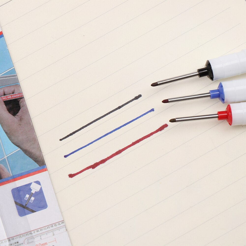 20mm Deep Hole Long Head Markers Multifunction Waterproof Quick-drying Marker for Paper Metal Glass Cotton Leather Woodworking