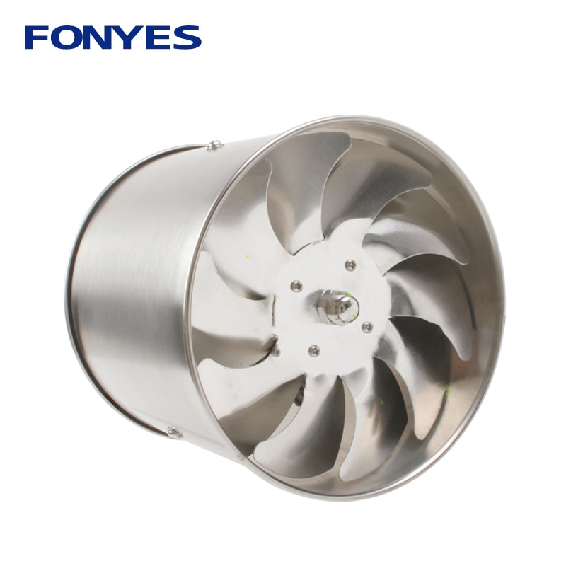Rvs 4 inch inline kanaalventilator pijp ventilatie ventilator lucht ventilator mini extractor badkamer muur fan 100mm 220V
