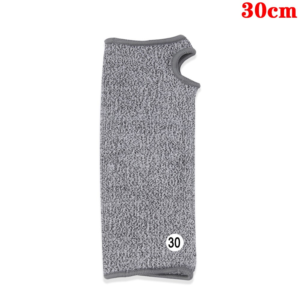 Cut Resistent Gloves Level 5 Protection Anti-cut Golve Gray HPPE Wearable Durable Kitchen Glove Winter Warm Safety Work Gloves: Arm Sleeve