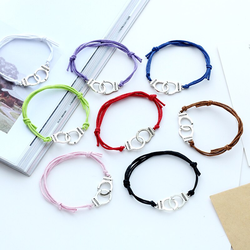 Neue Männliche Und Weibliche Studenten Farbe Leder Einfache Armbinde Armbinde Geeignet Für Valentinstag Schmuck