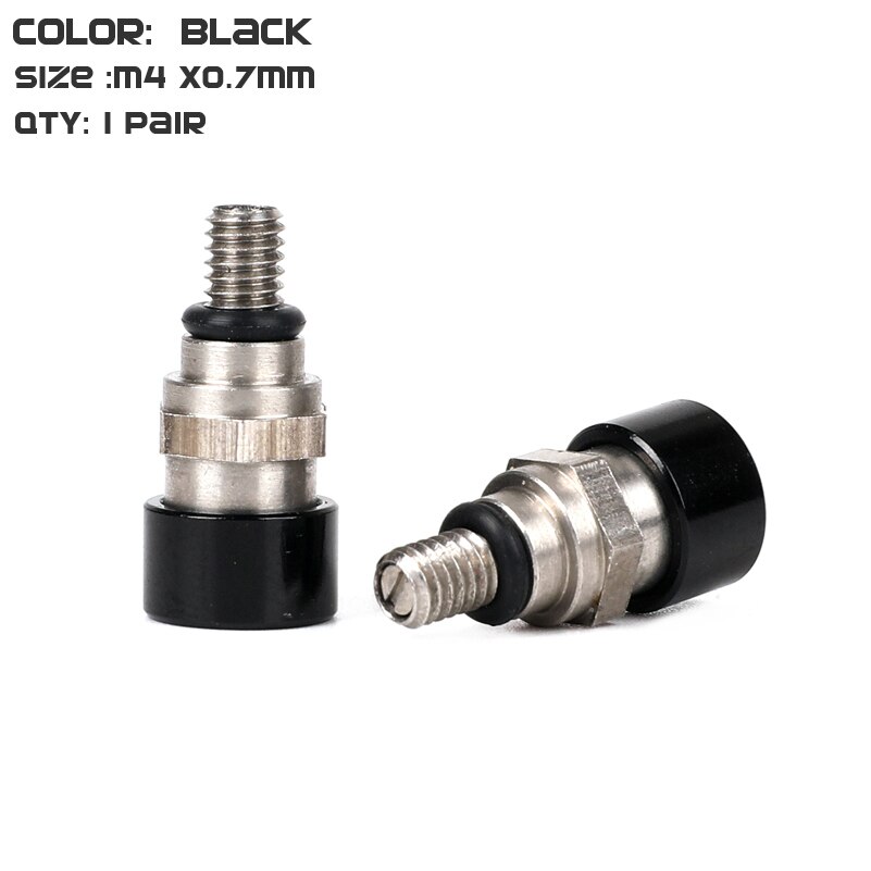 M4x 0,7 MM Gabel entlüfter Linderung Ventil Verwenden Für KTM EXC EXC-F250 SX350 SXF250 SXS 250 XC350 XCR XCW450 XCF XCRF MXC MX SMR WP: Schwarz