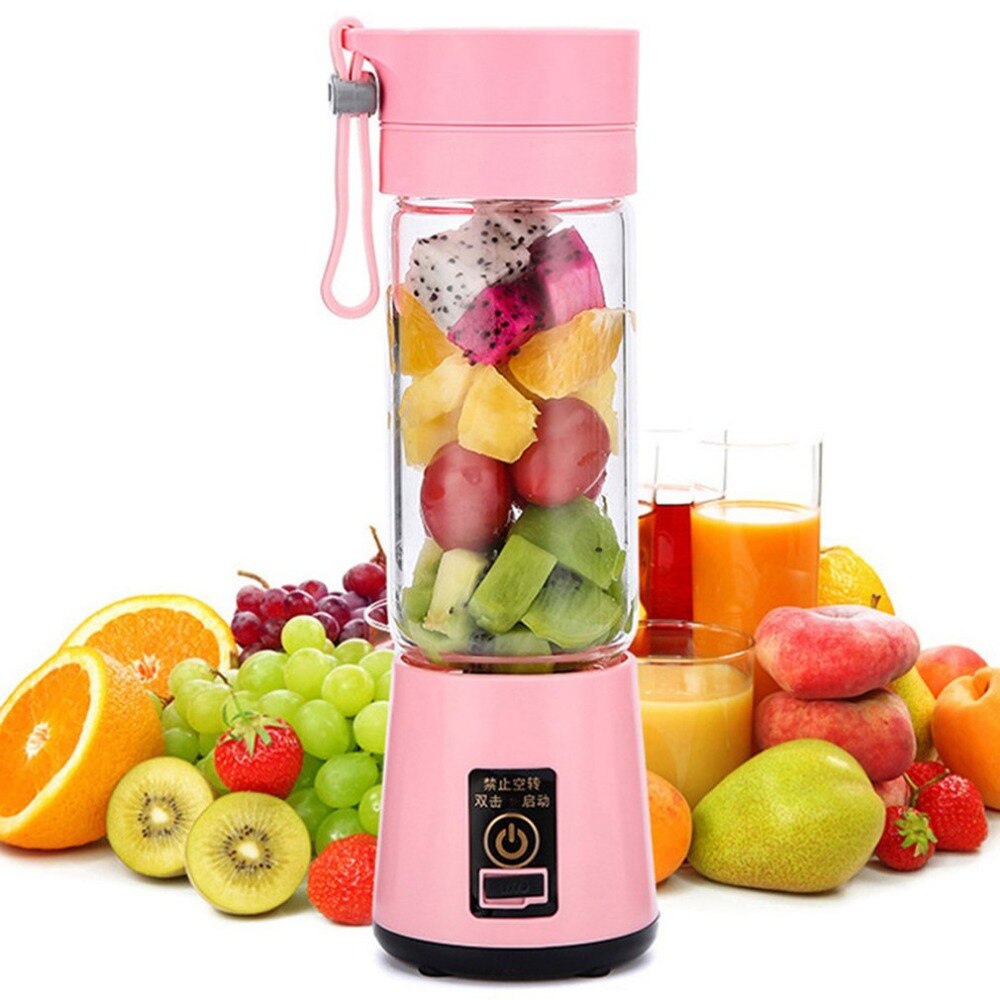 Portable Electric Fruit Juicer Handheld Smoothie Maker Blender Stirring USB Rechargeable Mini Portable Juice Cup Water