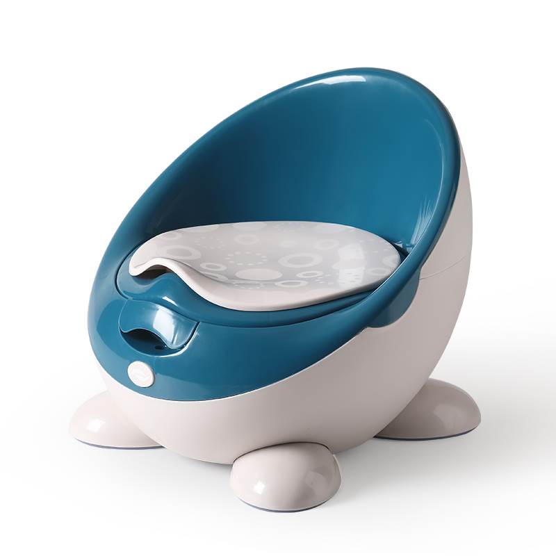 Children's toilet toilet cute baby urinal potty boy and girl child infant 1-6 years old baby large toilet for free potty brush: Blue