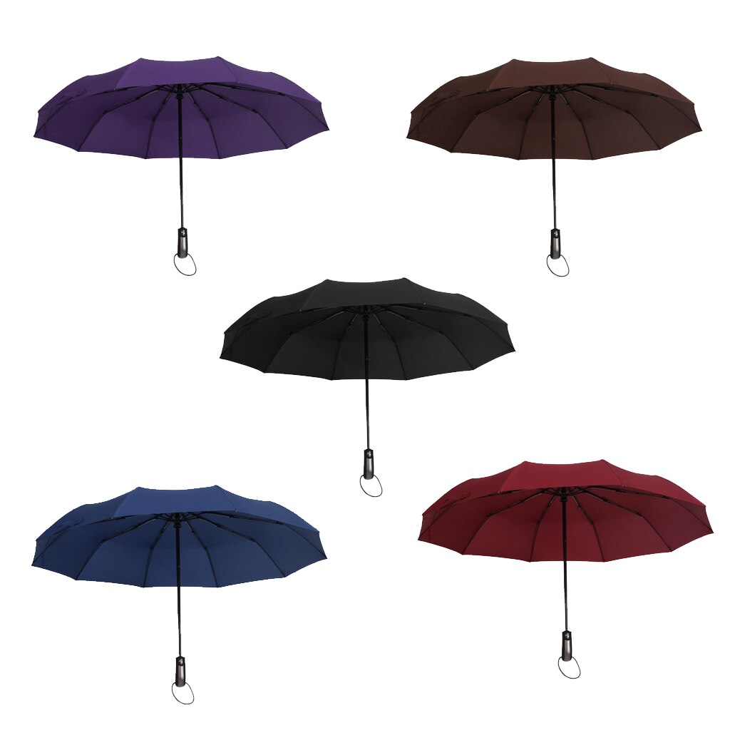 Automatic Open Close Travel Umbrella Folding Umbrellas with UV Sun & Rain Protection for Kids Adults