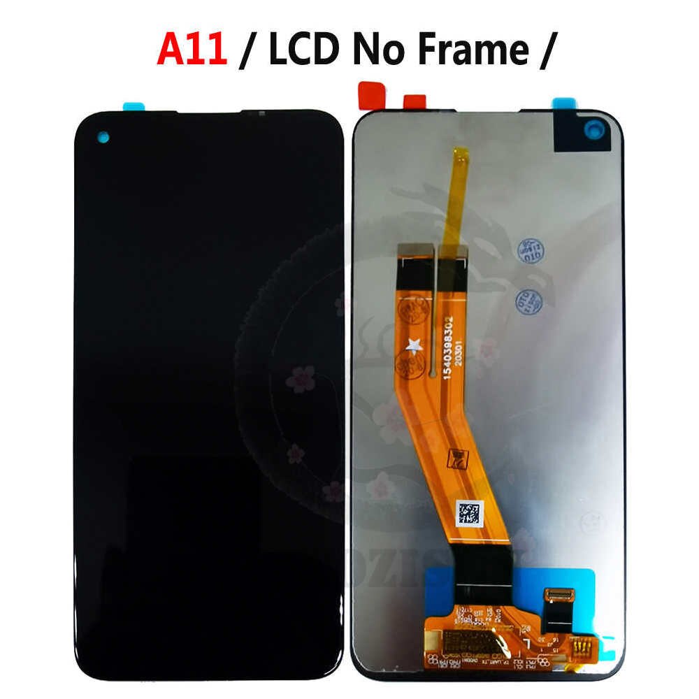 Lcd Met Frame Voor Samsung Galaxy A11 M11 Lcd A115 Display SM-A115F/Ds M115F Screen Touch Sensor Digitizer Vergadering vervanging: A11 NO Frame Black