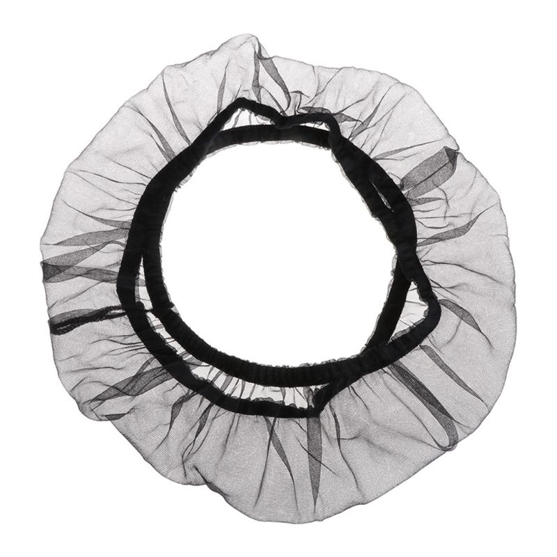 Nylon Mesh Bird Cage Cover Breathable Airy Shell Skirt Net Seed Catcher Bird Cage Accessories Parrot Bird Cage Net S/M/L: black / L