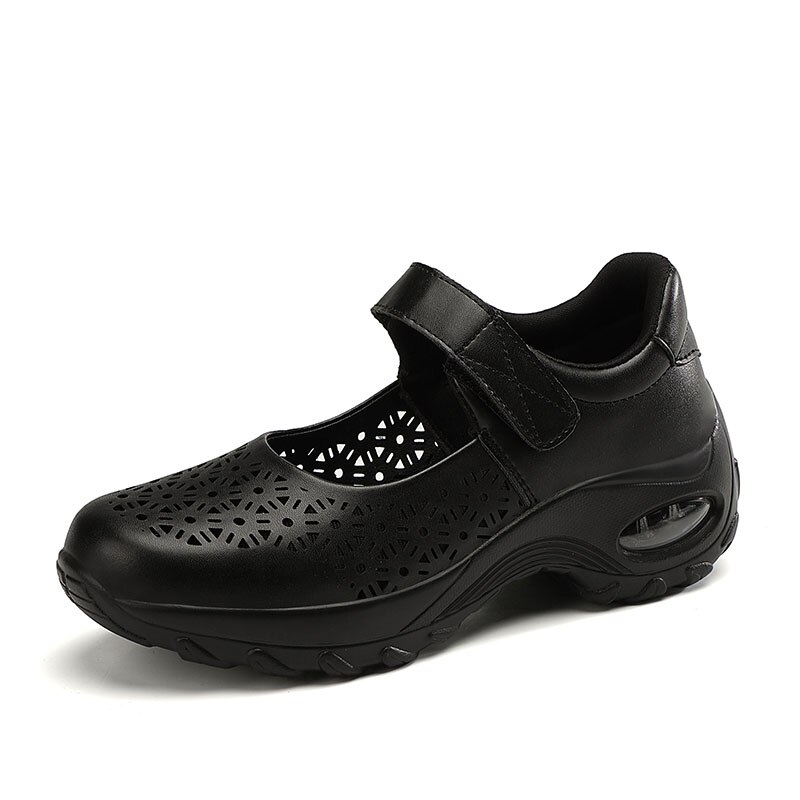 Kvinder sport toning swing sko åndbare damer walking sneakers udendørs sort hvid kvinder højde stigende sko