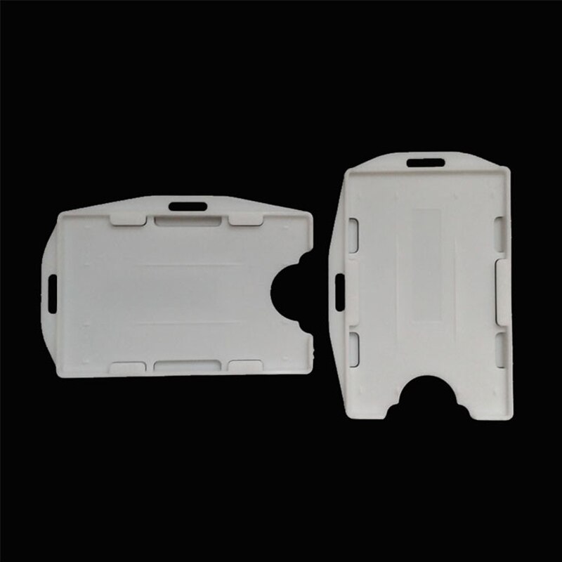 Pp Plastic Id Identification Card Holder Both Sides Of The Card Horizontal And Vertical Bidirectional Dual-Purpose Card Housin: 03