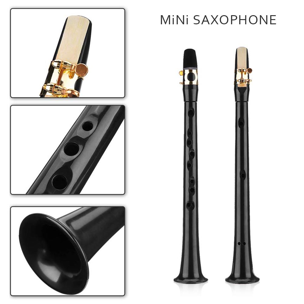 Mini Pocket Sax Altsaxofoon Draagbare Saxofoon Altsaxofoon Met 4 Riet 8 Tand Pads Opbergtas Instrument Voor Beginners