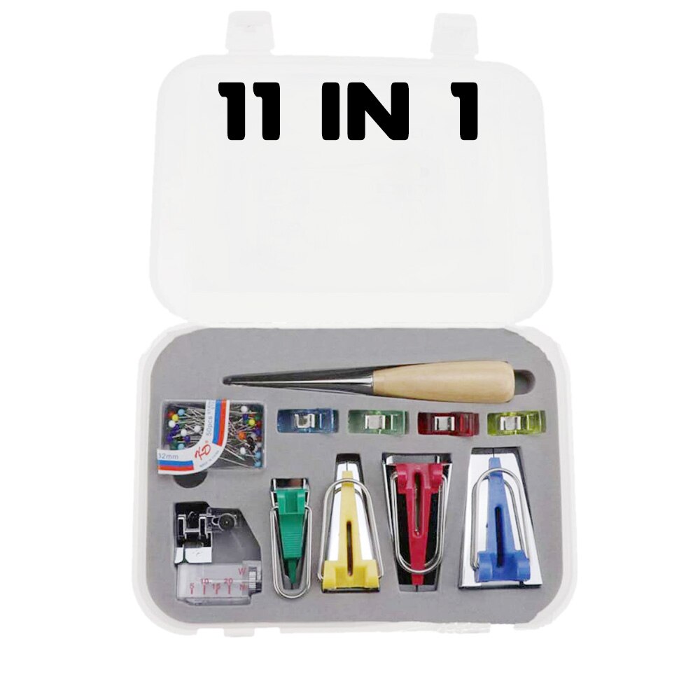 DIY Patchwork Quilting Tool Binding Sew Sewing Machine Tools sets Multifunction Sewing Bias Tape Maker Set Hemming tape maker: Style A