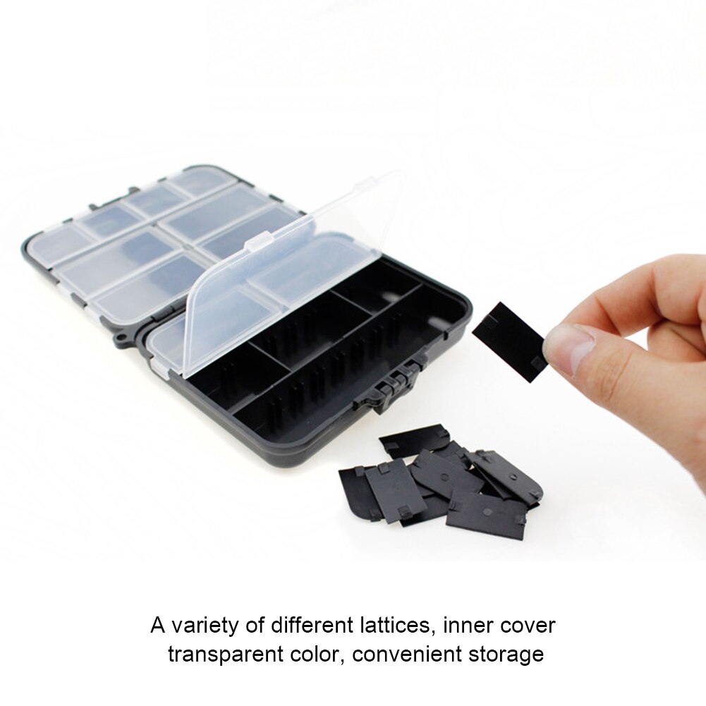 Double Sided Folding Fishing Tackle Box Multi Slots Compartments Bait Lure Hook Fishing Accessories Storage Organizer Case