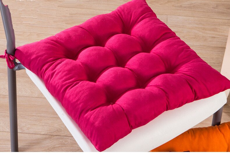 1 stuk kleurrijk zacht thuiskantoor decoratie vierkant katoenen zitkussen kussen billen stoelkussen