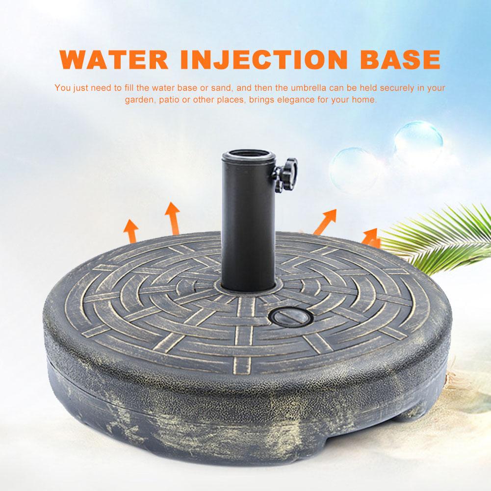Portable Umbrella Base Heavy Duty Round Water Filled Umbrella Base Stand For Outdoor Patio