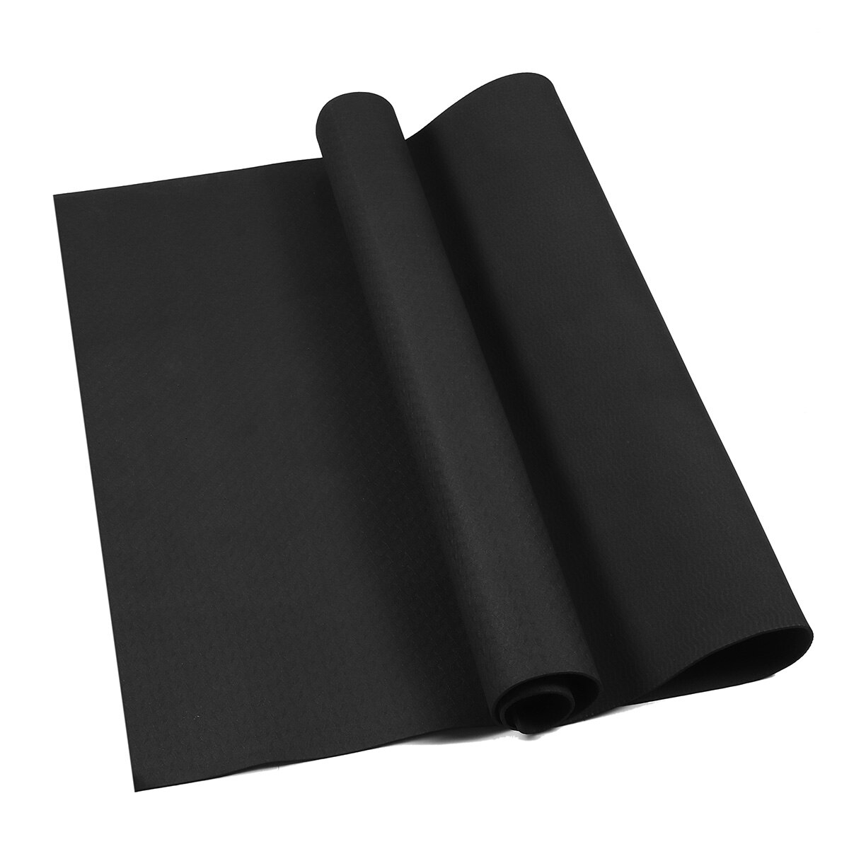 1500x75mm Exercise Mat Gym Fitness Equipment For Treadmill Bike Protect Floor Mat Running Machine Shock Absorbing Pad Black