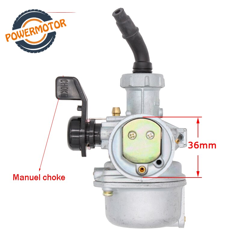 Honda CBR 125 Topemai PZ22 Carburador Para Motocicletas De 110 Cc, 125 Cc, Motos De Cross, Mono, Scooter, Quad, Karts, Carbohidratos, 22 Mm, Con Bujía De Filtro De Aire Carburador PE22 Flanco
