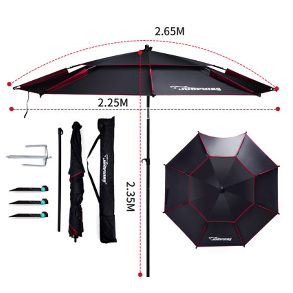 Umbrella Fishing 2m-2.6m 360 Outdoor Protable Umbrella Fold Sun Protection Anti UV Sunshade Umbrella Waterproof Awning Rain Huge